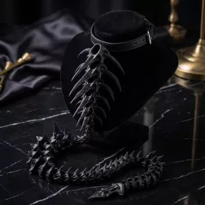 Bionic Gothic Style Spinal Back Jewelry