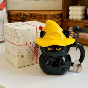 Midnight Witch Cat Mug