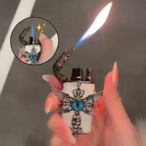 Angel Wings Vintage Double Flame Lighter