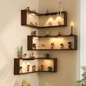 Floating Design Corner Wall Shelf