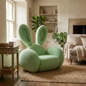 Bunny Ear Cozy Accent Lounge Chair