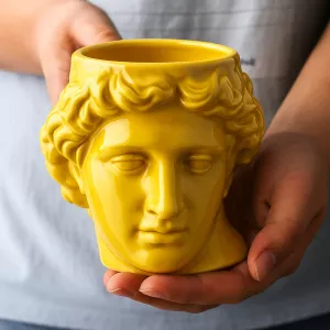 Ceramic Antique Greek Head Mug