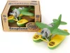 Green Toys Seaplane, Green/Yellow - Pretend Play, Motor Skills, Kids Bath Toy Floating Vehicle.