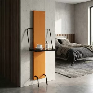 Gallery-Style Bedside Foldable Slim Shelf