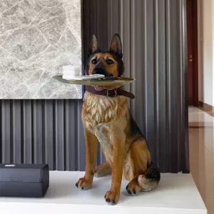 Artsy German Shepherd Decorative Side Table