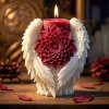 #3141 - Angel Wing Flower Candle Holder