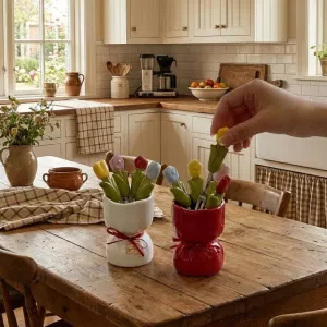 Tulip Bloom Dessert Fork Set