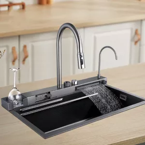 Honeycomb Digital Display Cup Rinser Prime FlowWaterfall Sink
