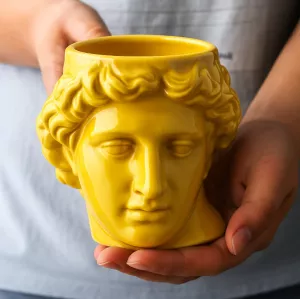 Ceramic Antique Greek Head Mug