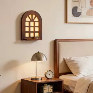 Japanese Style Arched Window Wall Lamp