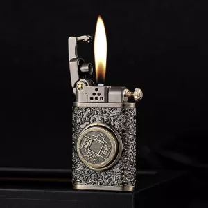 Dragon Wings Brass Kerosene Lighter
