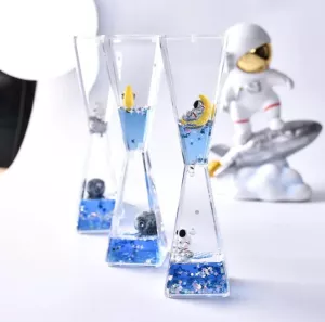 Astronauts Liquid Oil Hourglass