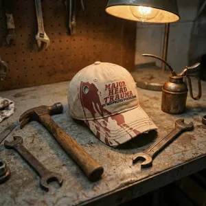 Main Head Trauma Blood Funny Hat