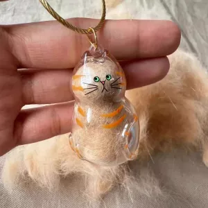Cat Fur Keepsake Memory Pendant Necklace