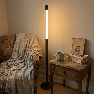 Lumi Minimal LED Slide-Open Floor Lamp