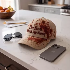 I'm Fine Not My Blood Funny Hat