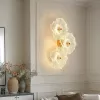#3243 - Fiorella Textured Glass Flower Wall Sconce Lamp