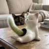 #3285 - Naughty Cat Ceramic Cactus Planter
