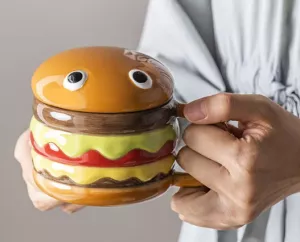 Yummy Hamburger-Shaped Ceramic Hamburger Mug