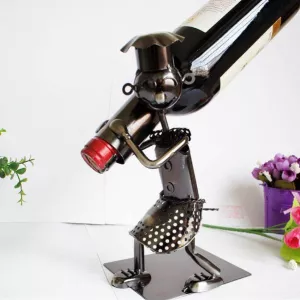 Handmade Walking Man Wine Rack