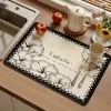#3172 - Floral Bloom Quick-Dry Mat