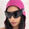 #3272 - Futuristic Comb-Top Headband Sunglasses