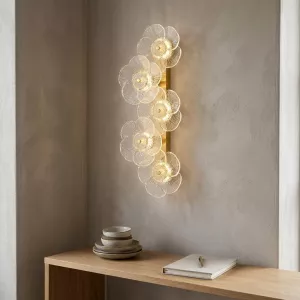 Bloom Light Glass Flower Wall Lamp