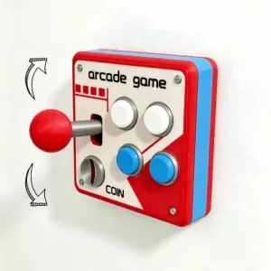 High Score Retro Arcade Gamer Wall Switch Cover