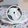 #3300 Sleeping Cat Surprise Bottom Ceramic Coffee Mug
