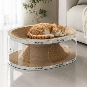 Window Seat Transparent Tunnel Cat Scratcher Lounge Bed