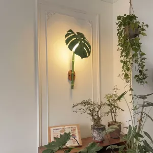 Tea Garden Outdoor Bionic Bamboo Wall Sconce Lamp