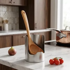 Spoon Dock Stainless Steel Utensil Rest Holder