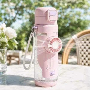 Polar Pour Portable Misting Fan Water Bottle