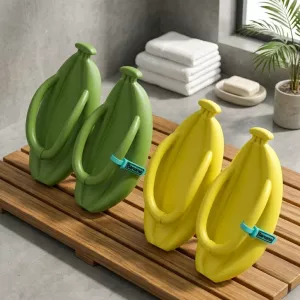 Second Banana Funny Plush House Slippers