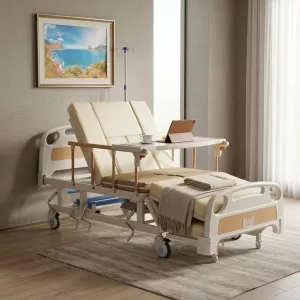 Caregiver Multi-Position Adjustable Nursing Care Hospital Bed