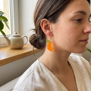 Yummy Orange Earrings