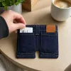 #3079 - Pocket Pants Mini Denim Zip Wallet