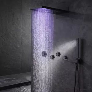Chromaflow Color-Changing Thermostatic Shower System