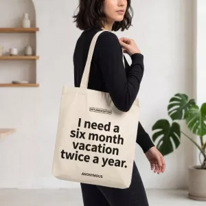 Vacation Mode Canvas Tote Bag