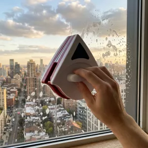 Double Side Magnetic Window Cleaner Brush Tool