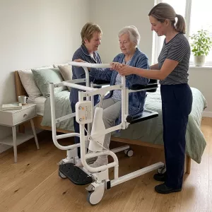 Caregiver Electric Patient Transfer Commode Chair