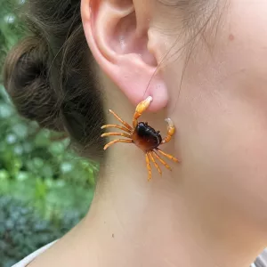 Pinch Me Crab Stud Earrings