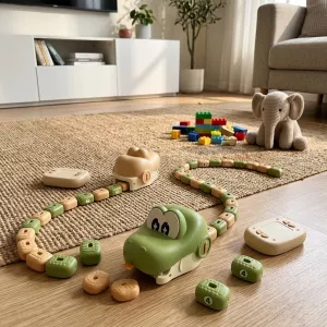 Never Full Magnetic Snake Bean Chase Toy