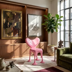 Sweet Spot Heart-Shaped Sculptural Lounge Chair