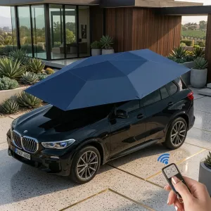 All-Weather Remote-Controlled Automatic Car UV Protection Umbrella