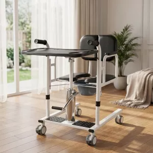 4-in-1 Shower & Transport Hydraulic Patient Lift Nursing Chair