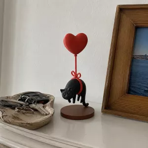 Love is in the Air Floating Cat Decor