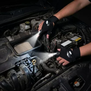 Fingerless Glove LED Flashlight