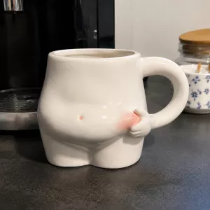 Big Belly Fat Ceramic Coffee Mug