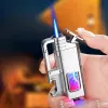 #3376 - Modern Windproof Metal  Bottle Opener Keychain Lighter